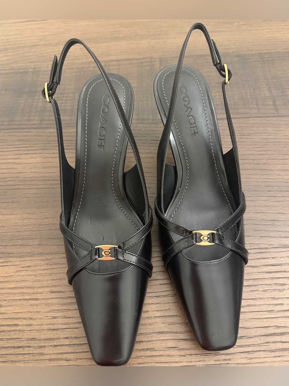 Coach Rowyn Slingback Heels Size 7 - Picture 6 of 9